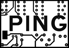 Kate Armstrong, Ping (Logo), 2003 Source :[http://katearmstrong.com/archive/ping/index.html]